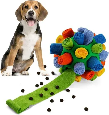 Immagine prodotto di Giocattolo interattivo per cani, verde, arcobaleno, palla da annusare