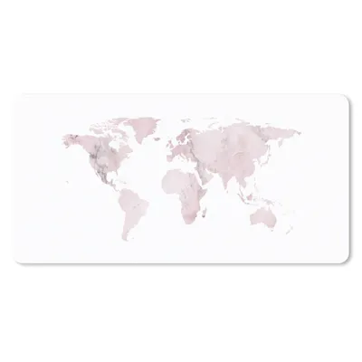 Produktbild von MuchoWow® Mauspad Mousepad Weltkarte - Luxus - Marmor 60x30 cm - Mousepads - Maus Mat - Pad - Mausunterlage - Nachhaltig