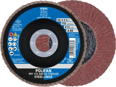 Produktbild von PFERD PFF 115 A 80 SG STEELOX, Metall, 13300 RPM, 11,5 cm, 10 Stück(e)
