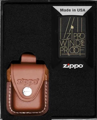 Produktbild von ZIPPO Feuerzeug-Set LINE ART DESIGN Geschenk No2