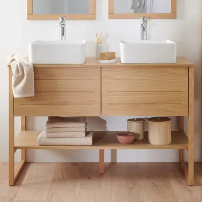 Immagine prodotto di Mobile lavabo doppio ATOLL + lavabo