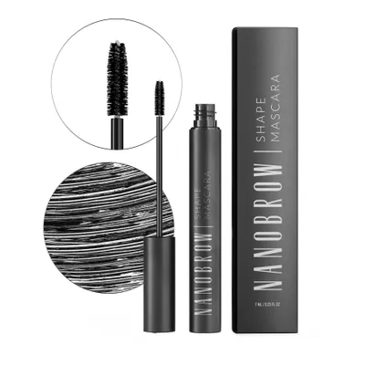 Zdjęcie produktu dla Maskara do brwi czarna Nanobrow Black - tusz do stylizacji brwi