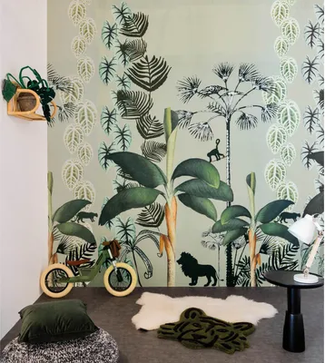 Produktbild von Fototapete 557688 Tapete Kinderzimmer 200 x 300 cm Rasch Onszelf Stories Braun Grün