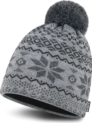 Produktbild von SABFIL Pompon - Modische Wintermütze mit Bommel und Fleece