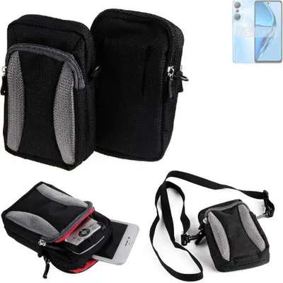 Produktbild von K-S-Trade Holster Schutz Hülle kompatibel mit Infinix Hot 20 Handy Hülle Gürteltasche Umhängetasche mit Zusatzfach schwarz