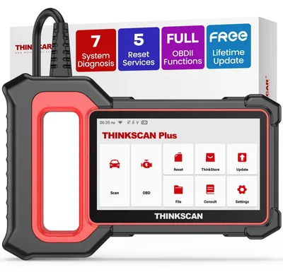 Image de Thinkscan Plus S7 : Lecteur de codes de diagnostic pour transmission, ABS et SRS, outil automobile OBD2, mises à jour es