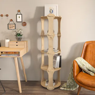 Produktbild von Skye Decor, Yuvar - Oak, Bücherregal, Eiche, 100 % MELAMINBESCHICHTETE SPANPLATTEN, 138 x 39 x 39 cm