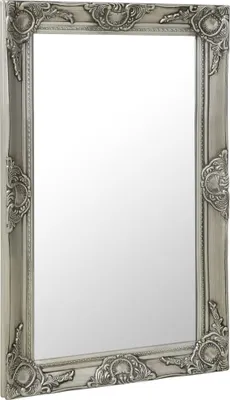 Produktbild von vidaXL Wandspiegel im Barock-Stil 50x80 cm Silbern