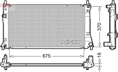 Produktbild von DENSO DRM44035 Kühler Wasserkühler Motorkühler für MAZDA 5 (CW)
