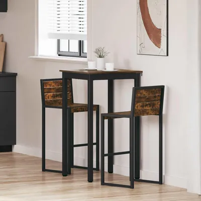 Image de Maison Exclusive - Table haute en bois composite