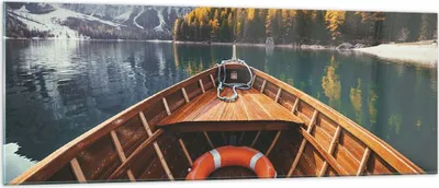 Produktbild von Bilder auf glas - Einteilig - £ódŸ Berge Kajak - 140x50cm - Glasbilder - Wandbilder - Bilder - zum Aufhängen bereit - Wanddekoration aus Glas - Glas Bilder - Wandbild auf Glas - GAB140x50-4981