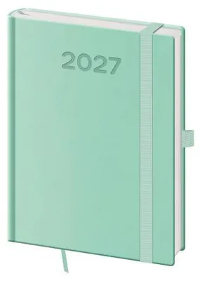 Obrázok produktu pre Týždenný diář formátu B6, farba svetlozelená (katalógové číslo DPP433-08-27)