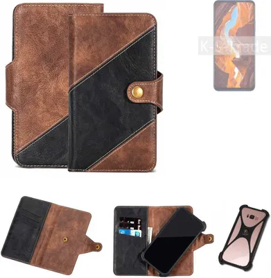 Produktbild von K-S-Trade Handyhülle Schutzhülle Bookstyle Case kompatibel mit Wiko 10 Klapphülle Cover Hülle Schutztasche 1x