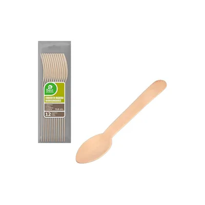 Produktbild von Kaffeelöffel Best Products Green 13,8 cm Holz (12 Stücke)