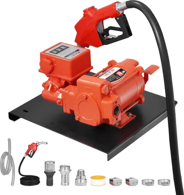 Obrázek produktu pro Přečerpávací čerpadlo VEVOR, 230 V AC, elektrické přečerpávací čerpadlo na naftu, 76 l/min, s průtokoměrem, automatickým vypínáním palivové trysky, výtlačná hadice, pro benzín, parafín, bionaftu, etanol