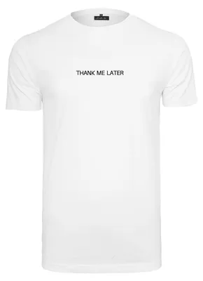Immagine prodotto di Mister Tee - Maglietta da uomo "Thank Me Later" TN1867 (XS) (Bianca)