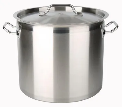Immagine prodotto di Casseruola - BAUMALU - Acciaio inossidabile - Diametro 40 cm - Capacità 40 litri - Coperchio in acciaio inossidabile