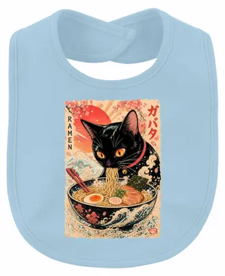 Immagine prodotto di Ramen Schwarze Katze: stile giapponese, anime, manga, anni 2000, zuppa di noodles, colore azzurro chiaro, taglia unica