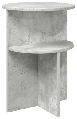 Immagine prodotto di vidaXL Tavolino grigio cemento Ø 39,5 x 55 cm in materiale composito