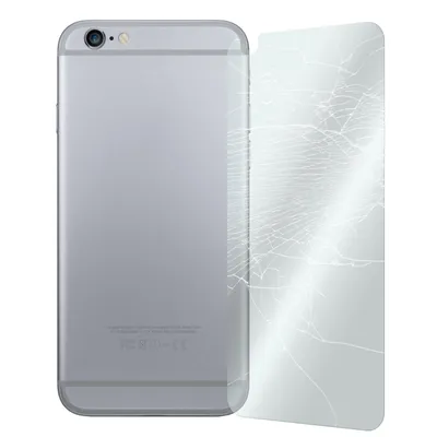 Produktbild von 1er-Pack PhoneNatic Glas-Folie Rückseite klar  kompatibel mit Apple iPhone 6 Plus / 6s Plus - Panzerglas für iPhone 6 Plus / 6s Plus