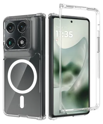 Obrázek produktu pro Magnetické pouzdro MagSafe pro Motorola Razr Fold, matný povrch, průhledné, pevné