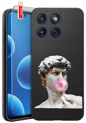 Produktbild von Hülle für Motorola Edge 70 | Designs | Mattes Silikon-Case + 9H-Glas