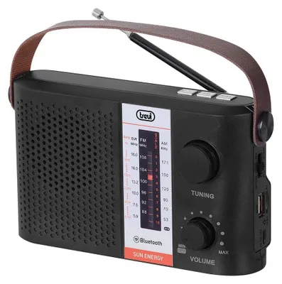 Immagine prodotto di Radio portatile solare Bluetooth - Portatile - Energia solare - Nero
