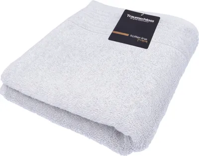 Produktbild von Traumschloss Frottier-Line Premium Badetuch 100 x 150 cm hellgrau 100% ägäische Baumwolle mit 600g/m²