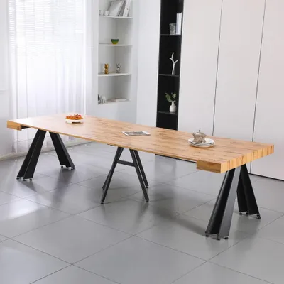 Immagine prodotto di Consolle Allungabile Kresio Rovere 50–300 cm con Gambe in Metallo Nero