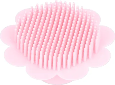 Produktbild von Baby-Badebürste, Körpermassage, Hautreinigung, Silikon, Rosa, Dusche für über 6 Monate