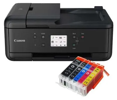 Produktbild von Canon Pixma TR7650 Multifunktionsdrucker mit 5 kompatiblen Patronen
