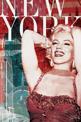 Produktbild von Monroe, Marilyn - New York Film Movie - Poster Druck - Größe 61x91,5 cm