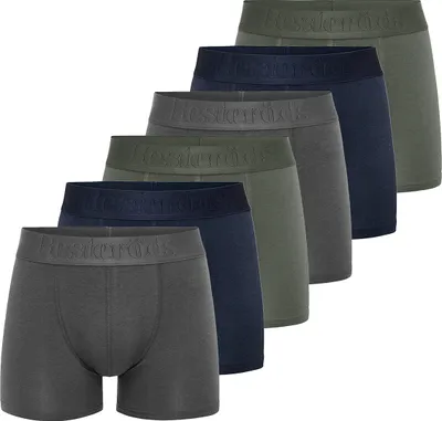 Produktbild von Resteröds 6er Pack Bamboo Retro Short / Pant Diese Shorts sind modern und sehr komfortabel zugleich, Der weichem Komfortbund, Die Atmungaktivität der Unterhose führt zu einem besonders angenehmen Tragegefühl