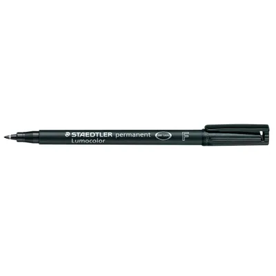 Produktbild von STAEDTLER Folienstift Lumocolor perm F schwarz 10 Stück