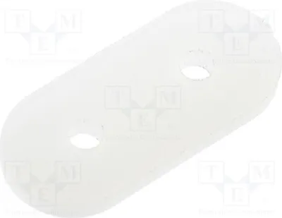 Obrázek produktu pro 50 kusů izolovaných objímek, rozměry 11,2 x 5 x 1 mm. Distanční objímky, barva: přírodní