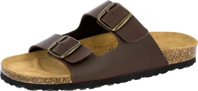 Produktbild von Lico Bioline Man Pantoletten in Übergrößen Braun 560073 große Herrenschuhe