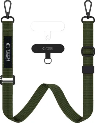 Zdjęcie produktu dla Smycz Tech-Protect C6S 2w1 DO Telefonu Na Szyję i Nadgarstek Khaki