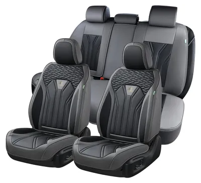 Produktbild von Set aus 5 universellen Autositzbezügen aus Nappa-Leder