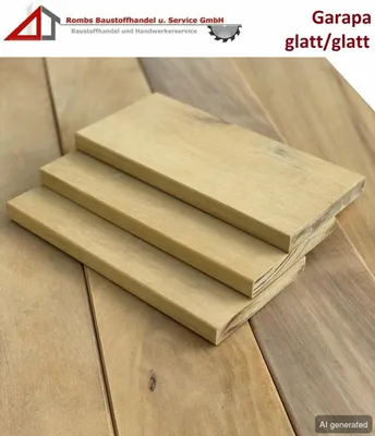 Produktbild von Garapa Terrassendielen Terrassenbelag Terrassenholz Diele - 1830 x 144 x 21mm