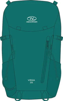 Obrázek produktu pro Batoh Highlander Vega pro ženy, 25 litrů – zelený