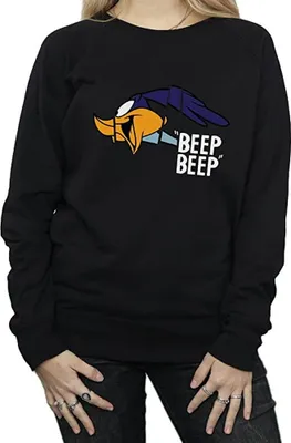 Produktbild von Looney Tunes - "Beep Beep" Sweatshirt für Damen BI981 (XL) (Schwarz)
