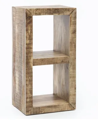 Standregal Mango Massivholz 90x45x35cm 2 Böden Landhaus-Stil – Ansicht 1