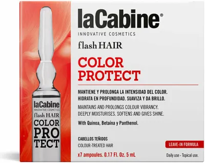 Produktbild von laCabine Color Protect, Frauen, Gefärbtes Haar, 35 ml, Feuchtigkeitsspendend, Glanz, Weichmachend, Aqua (Water), BIS-Cetearyl Amodimethicone, Glycerin, Betaine, Parfum (Fragrance), PEG-12..., Benzylalkohol, Benzylsalicylat, Citral, Citronellol, d-Limonen, Hydroxycitronellal, Linalool