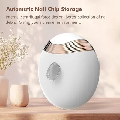 Produktbild von Elektrischer Nagelknipser - Tragbarer Nageltrimmer - 11 Schleifköpfe - 5 Geschwindigkeiten - LED-Licht - Aufbewahrungsbox - Für Fingernägel
