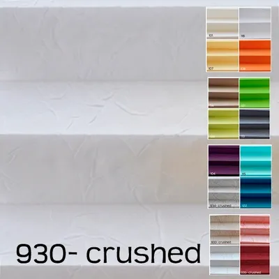 Produktbild von Plissee weiß crushed (930) Fenster Tür  ohne Bohren BxL: 80 x 240 cm  Klemmfix Rollos