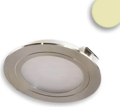 Produktbild von ISOLED LED Möbeleinbaustrahler MiniAMP silber, 2W, 24V DC warmweiß 3000K, dimmbar