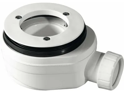 Productafbeelding van Gelco douchebak sifon, diameter 90mm, DN40, laag model, geschikt voor badkuipen met afdekking