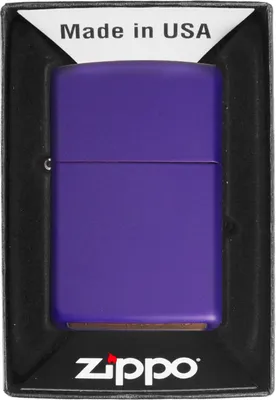 Produktbild von Zippo Benzinfeuerzeug Reg Purple Matte - Elegantes Design, Unverwüstliche Langlebigkeit