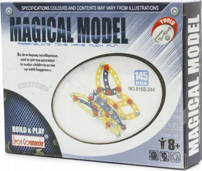 Produktbild von Metallbaukasten 3in1 Konstruktionsset 145 Teile - 3D Puzzle Bausatz zum Schrauben