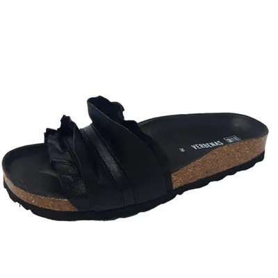 Produktbild von Verbenas rocio roda Damenschuhe Hausschuhe Pantolette Schwarz Freizeit, Schuhgröße:39 EU